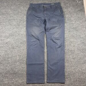 Bonobos Pants Men's 32x32 Slim Fit Washed Chinos Navy Blue Cotton Stretch